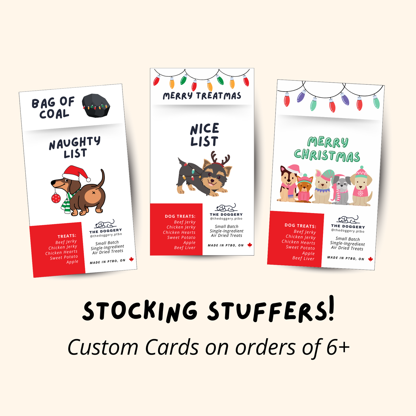 Doggie-Grams | Dog Treat Stocking Stuffers