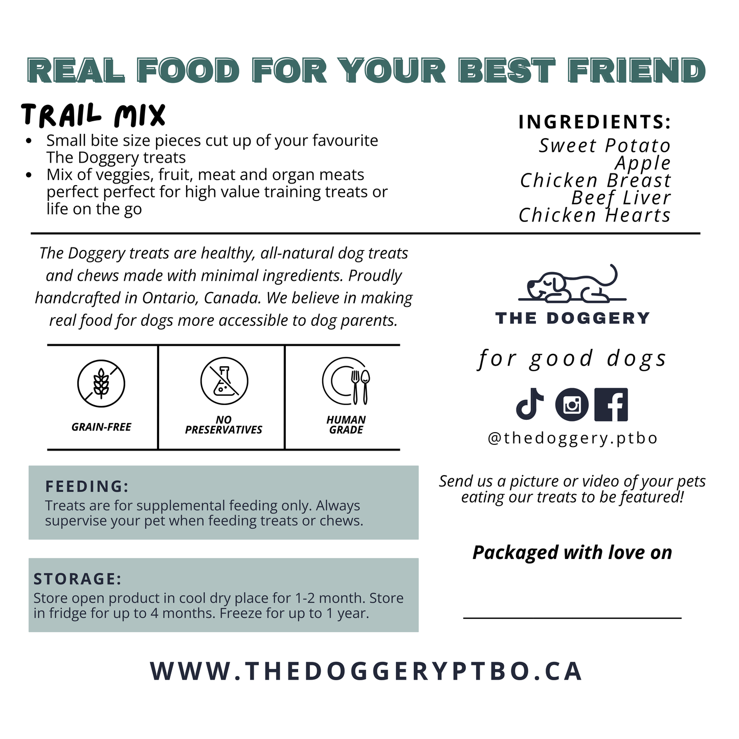 Trail Mix Dog Training Treats