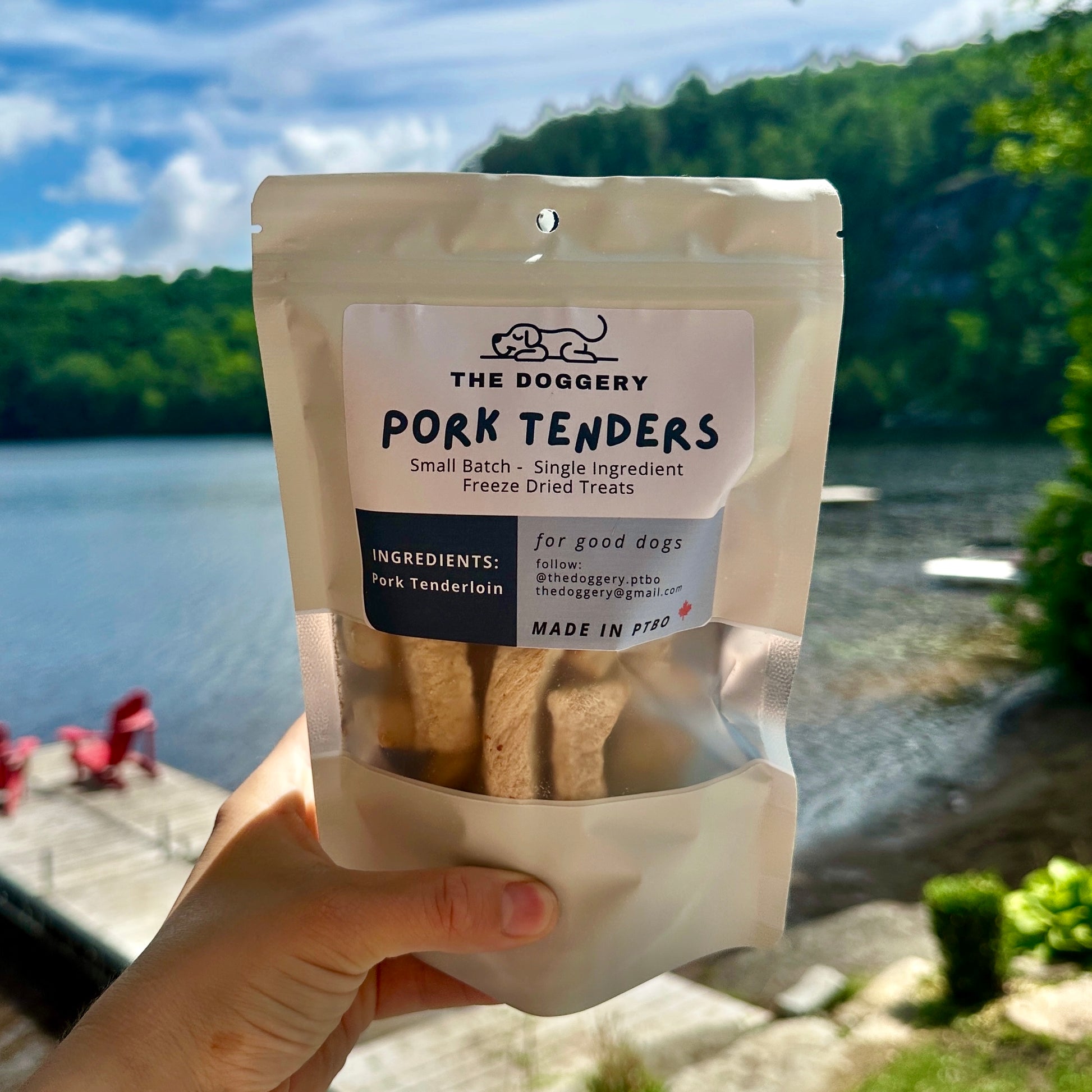 Pork tender dog treats freeze dried 
