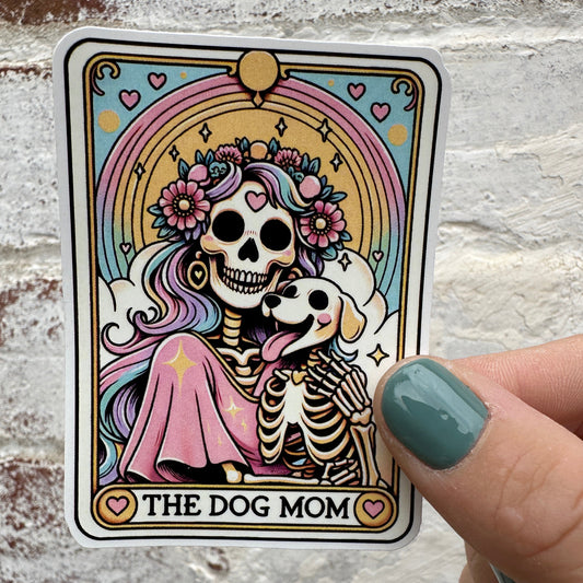 Dog Mom Tarot Card Sticker