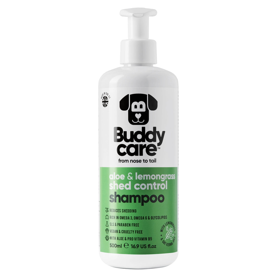 Shed Control Dog Shampoo | Lemongrass & Aloe
