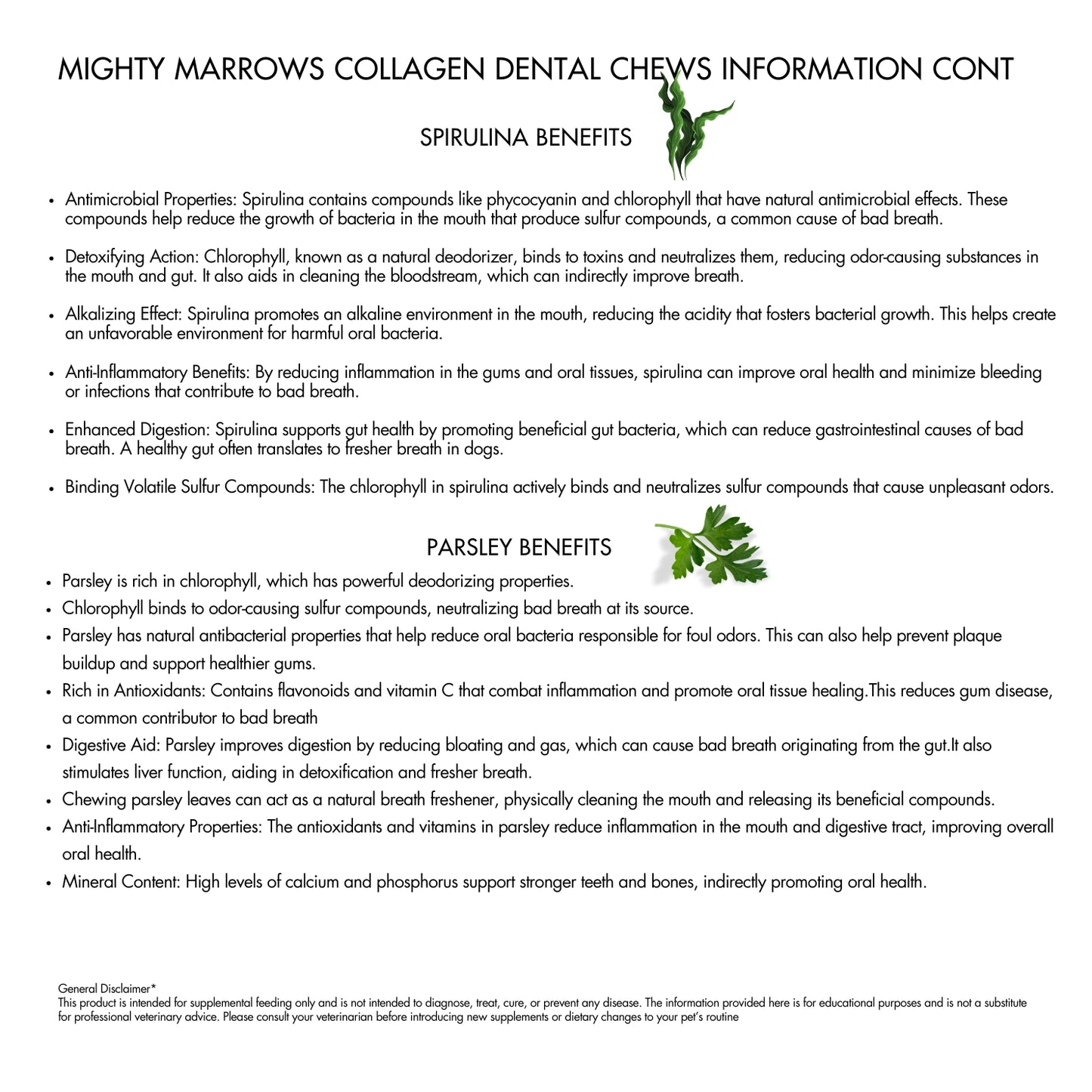 Mighty Marrows Collagen Dental Chew | Beef Liver Large