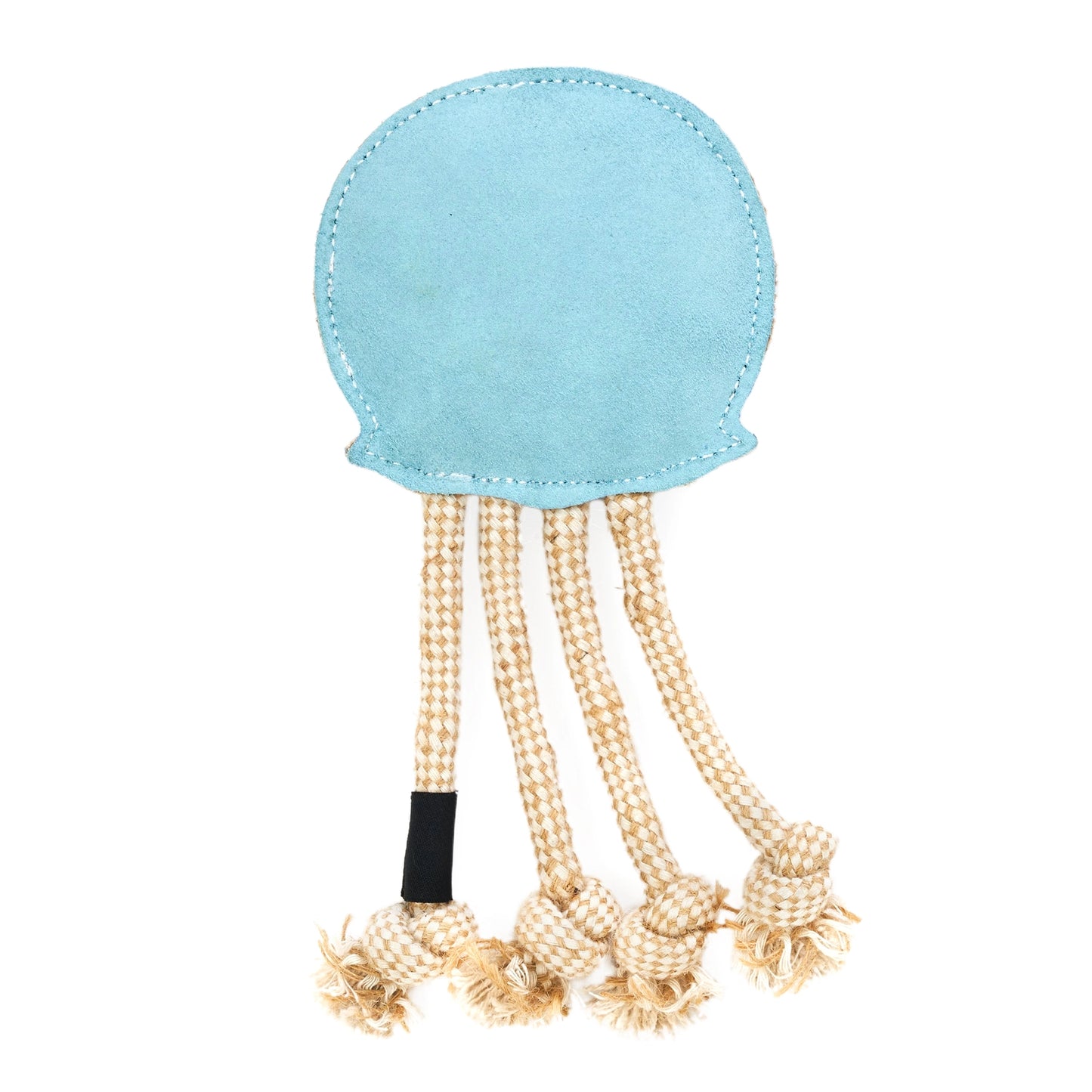 Ecozippy Suede and Rope Buddies - Jellyfish - Dog Toy