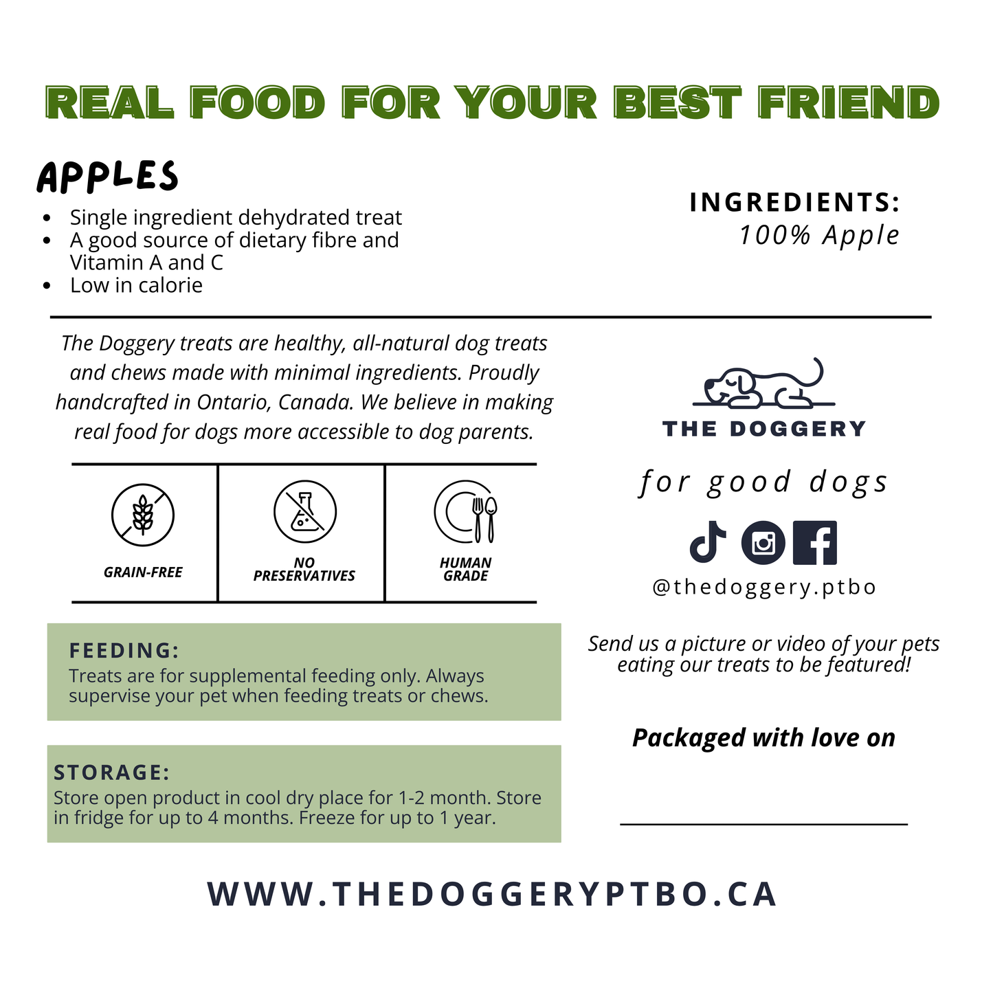 Apple Dog Treats
