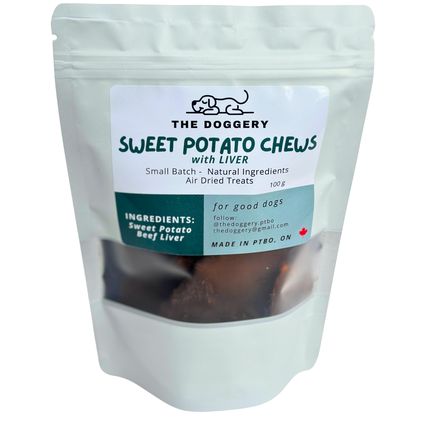 Sweet Potato Chews with Beef Liver