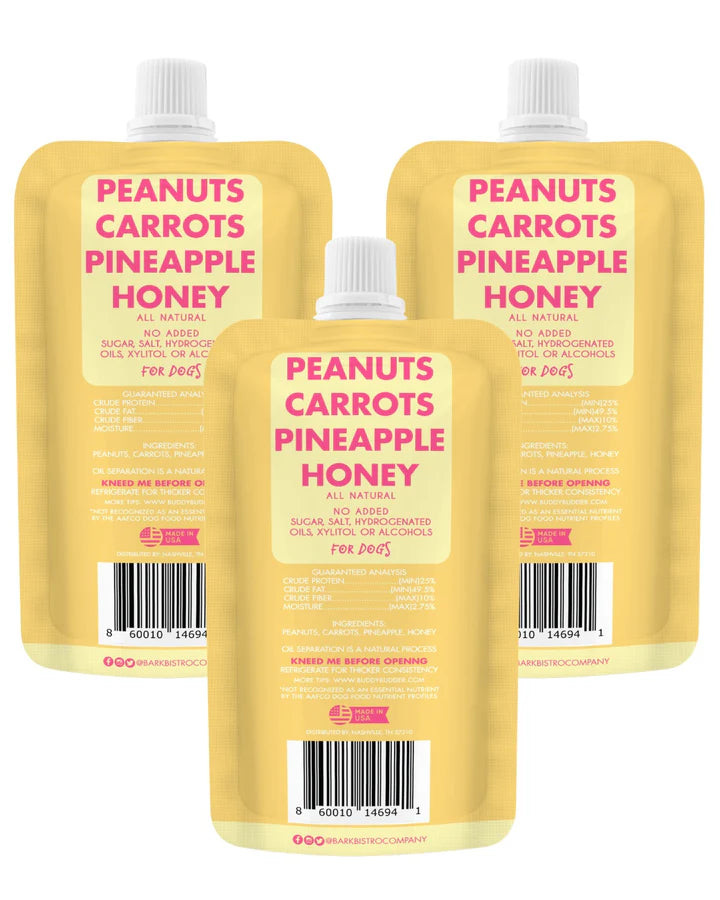 Carrot Cake Squeeze Pack | Peanut Butter for Dogs