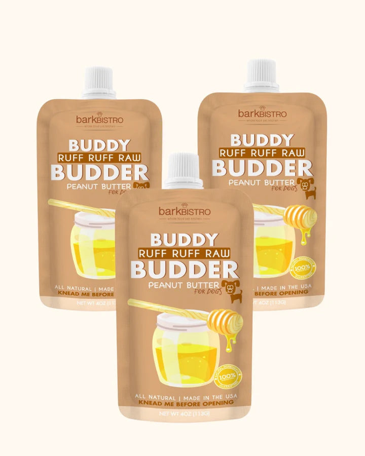 Ruff Ruff Raw Honey Squeeze Pack | Peanut Butter for Dogs